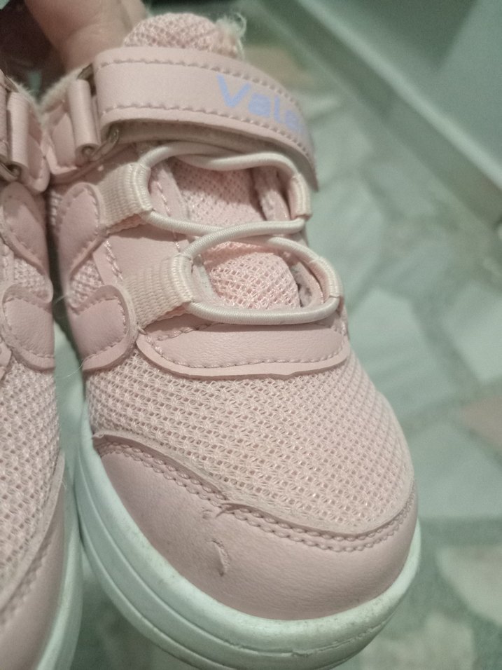 Kız Çocuk Pembe Velcro Spor Ayakkabı - Görsel 4