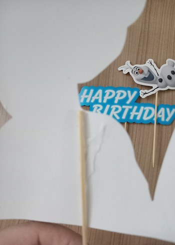 Turkuaz Frozen Doğum Günü Kürdanları - Görsel 2