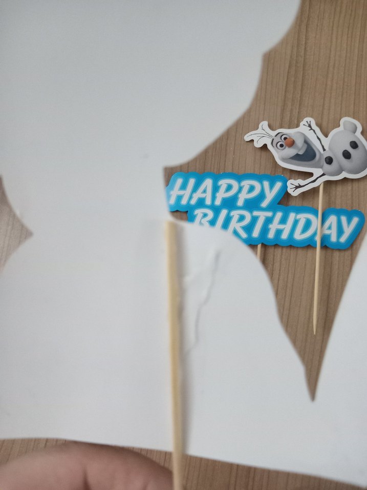 Turkuaz Frozen Doğum Günü Kürdanları - Görsel 2