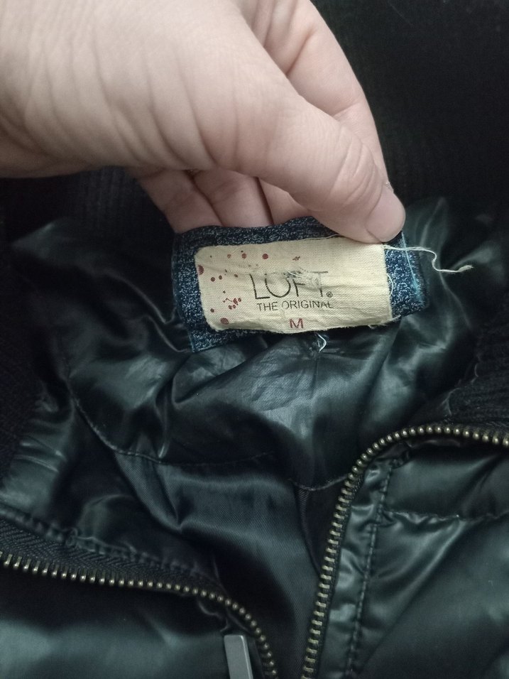 Loft marka Fermuarlı Siyah Deri Kadın Kışlık Ceket - Görsel 3