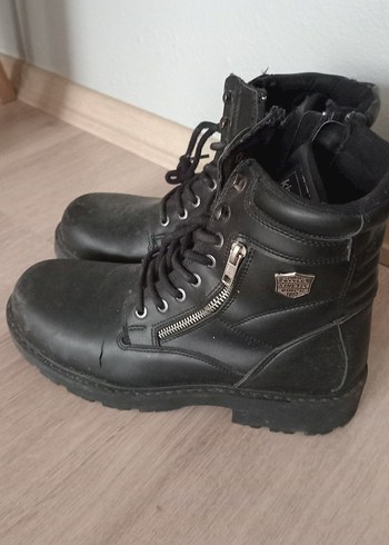 Siyah Deri Erkek Biker Botları - Görsel 3