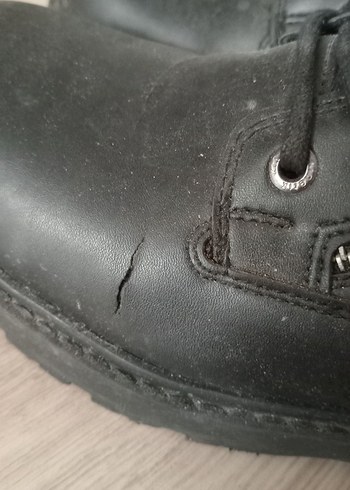 Siyah Deri Erkek Biker Botları - Görsel 6