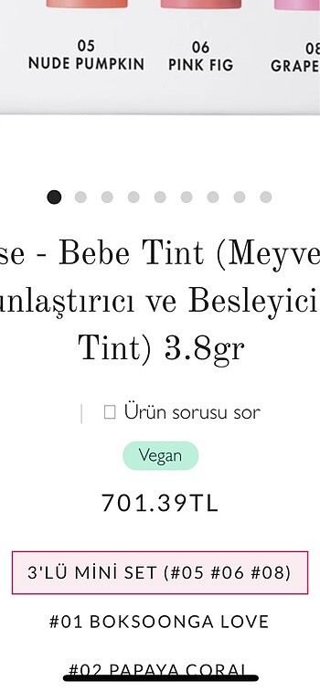 Beden Amuse bebe tint ruj