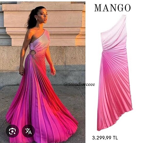 Mango sold out abiye elbise