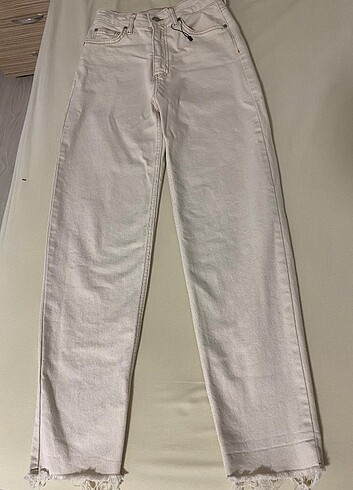 xs Beden Trendyolmilla denim bej, ekru mom jean