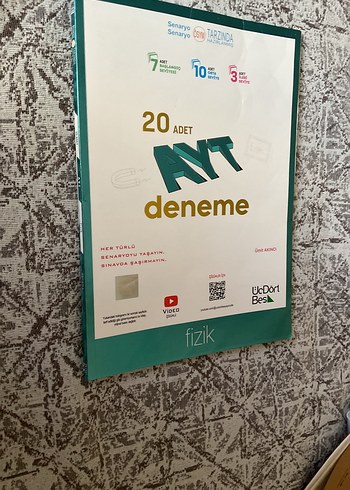 20 ADET AYT Fizik Deneme Kitabı 345 Yayınları 2025 Basım
