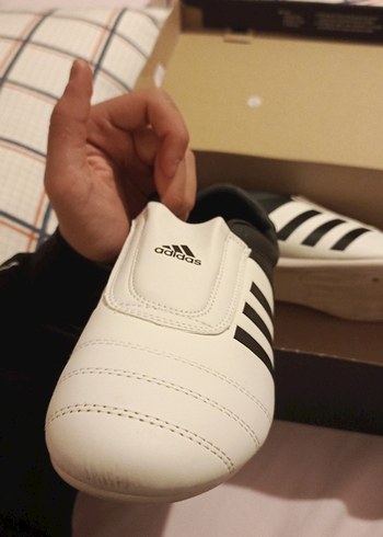 beyaz Erkek adidas ayakkabı - Görsel 4