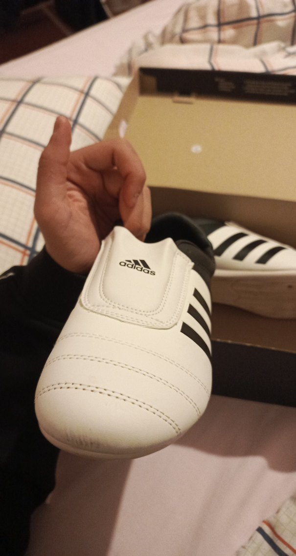 beyaz Erkek adidas ayakkabı - Görsel 4