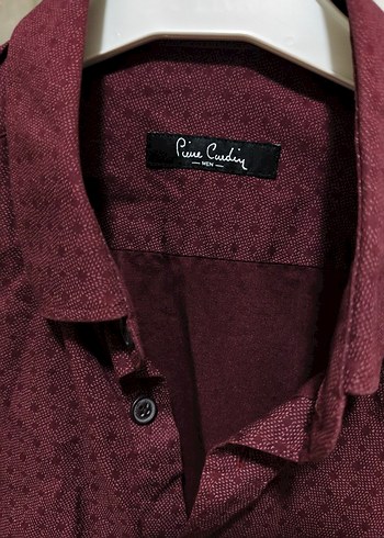 Pierre cardin Bordo Erkek Uzun Kollu Düğmeli Gömlek - Görsel 2