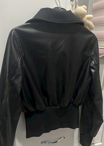 Gothic siyah deri ceket S BEDEN - Görsel 3