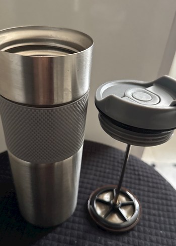 Gri Paslanmaz Çelik Termos Bardak - Görsel 3