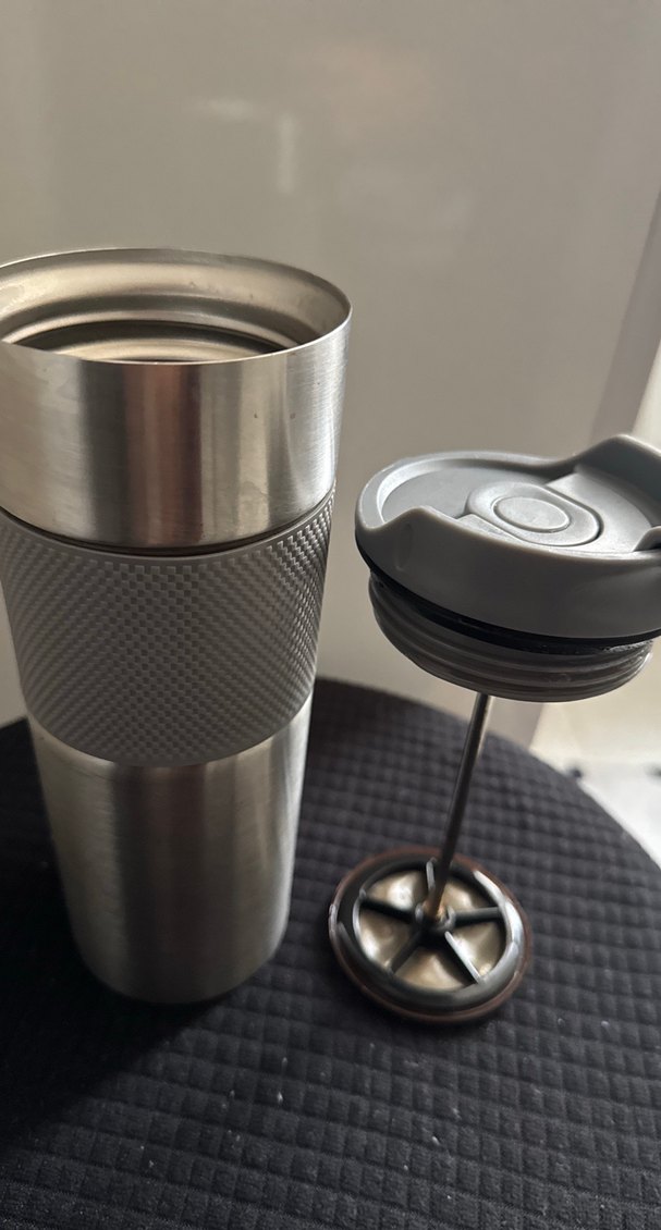 Gri Paslanmaz Çelik Termos Bardak - Görsel 3