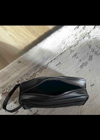 Siyah Fermuarlı Erkek Bel Çantası - Görsel 2