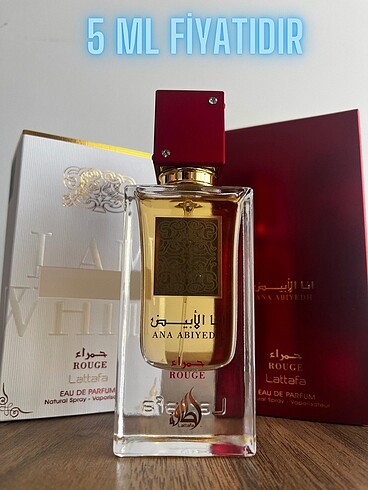 Lattafa Ana Abiyedh Rouge - 5ML DEKANT