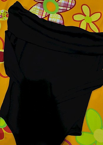 Drapeli Siyah İnce Askılı Kadın Mayo - Görsel 2