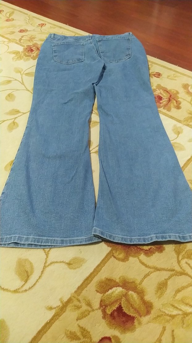 Düğmeli Mavi Denim Kadın Bol Kesim Jean - Görsel 2