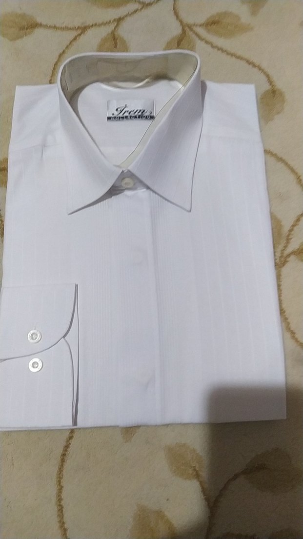 Beyaz Klasik Erkek Gömlek - Görsel 2