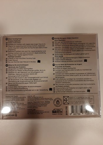 BABY&MOM XL Gümüş Koruyucu Göğüs Kapakları - Görsel 7