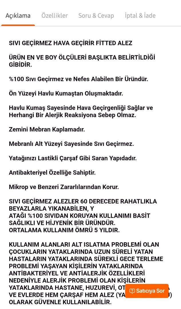 Hugoybedding 40x80 cm Beyaz Sıvı Geçirmez Yatak Koruyucu - Görsel 2