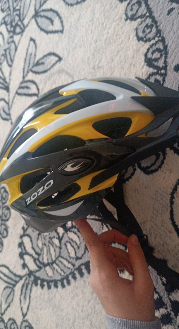 Sarı Siyah Baskılı Biker Motosiklet Kaskı - Görsel 2