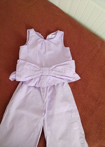 Fiyonklu Mor Bebek Kız Takımı zara