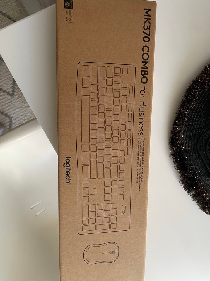 Siyah Logitech kablosuz Klavye mouse set - Görsel 4