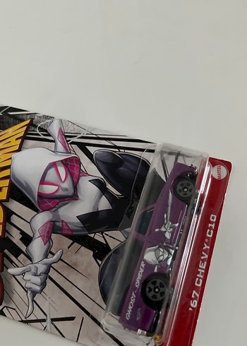Mor Hot Wheels Marvel Spider-Man Oyuncak Araba - Görsel 4