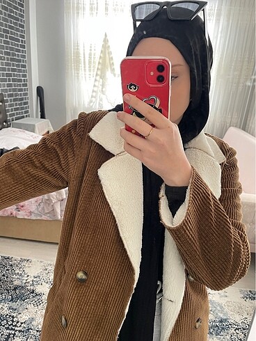 Diğer Dışı kadife içi kürklü ceket