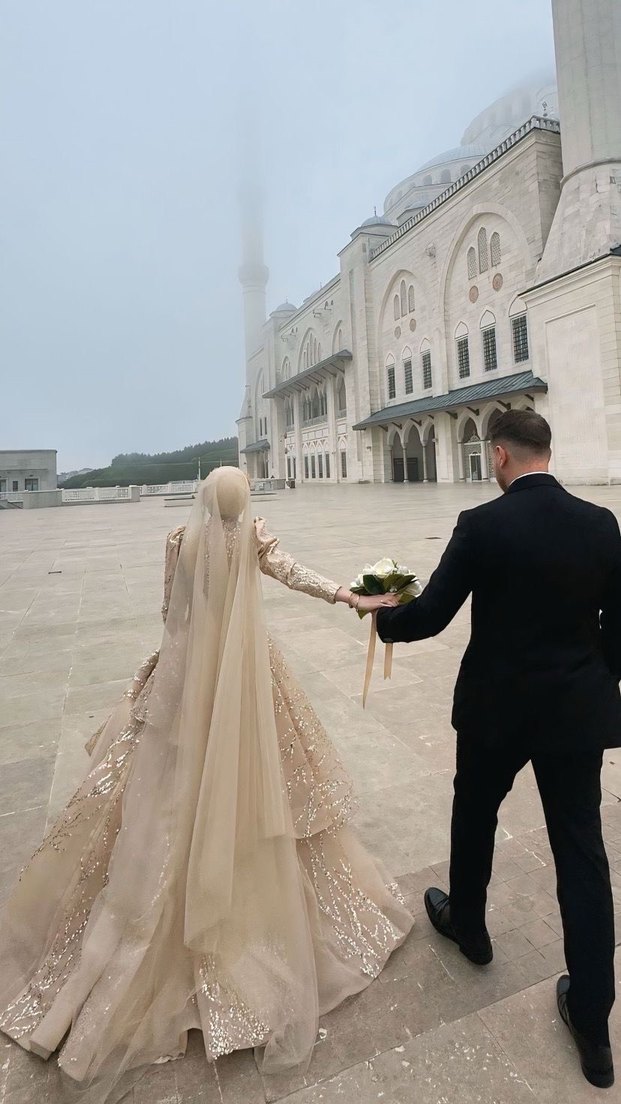 Bej Prenses nişanlık (tesettür) - Görsel 2