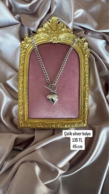 Çelik Silver kolye