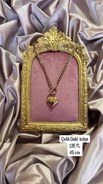 Çelik Gold kolye