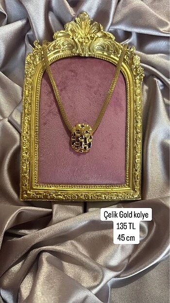 Çelik Gold kolye