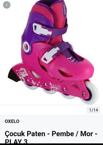 Pembe Mor kızÇocuk Paten - OXELO