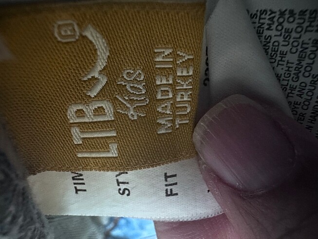 5 Yaş Beden LTB 4,5 yaş