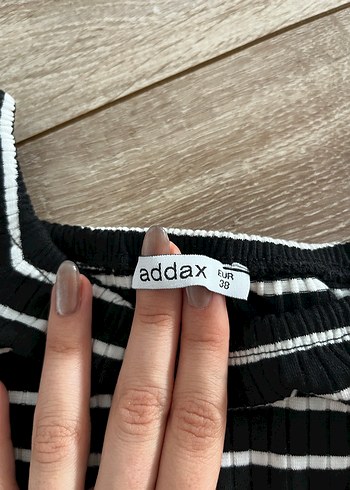 Siyah Beyaz Çizgili Bluz - Görsel 3