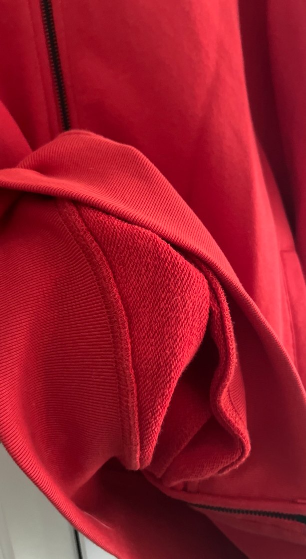 Supreme Kırmızı Fermuarlı Erkek Sweatshirt - Görsel 2