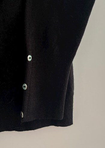 Siyah Boğazlı, Uzun Kollu Kadın Kazak - Görsel 3