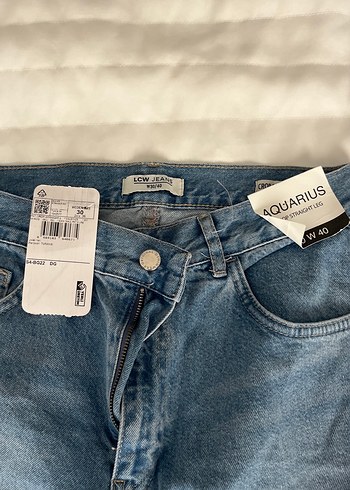 Kadın Mavi Denim Bol Kesim Midi Jean - Görsel 3