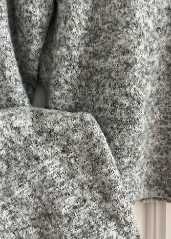 Gri Yarım Balıkçı Yaka Kadın Kazak - Görsel 2