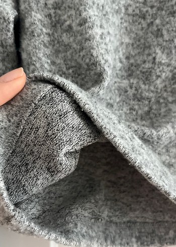 Gri Yarım Balıkçı Yaka Kadın Kazak - Görsel 3