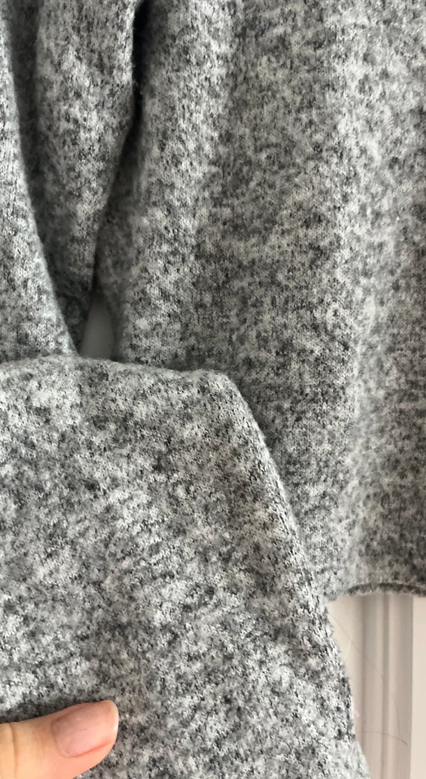 Gri Yarım Balıkçı Yaka Kadın Kazak - Görsel 2