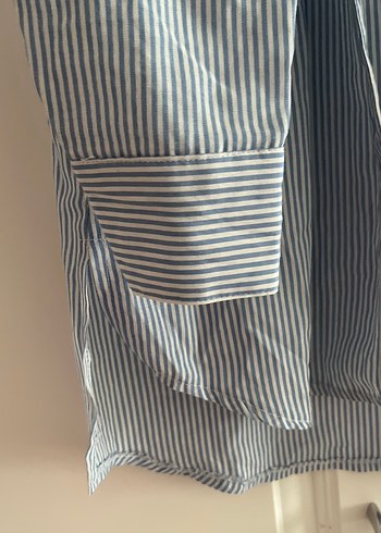 Düğmeli Uzun Kollu Kadın Gömlek - Görsel 4