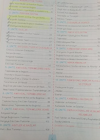 AYT Kimya Destek Defterim - Ens