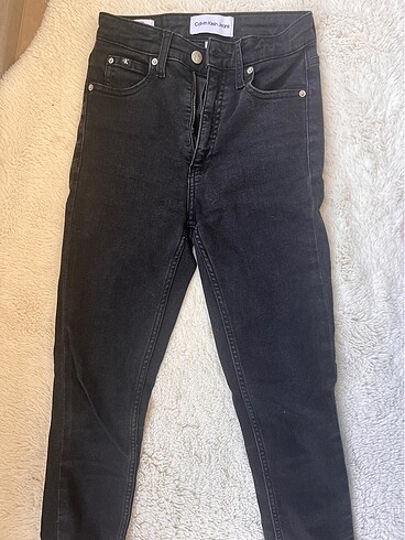 Calvin Klein Siyah dar kadın pantolon
