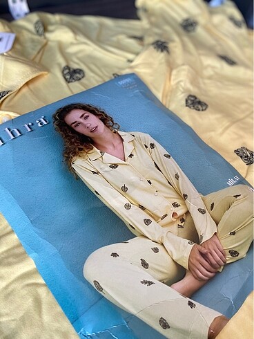 s Beden sarı Renk Pijama Takımı