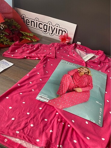 s Beden pembe Renk Pijama takımı