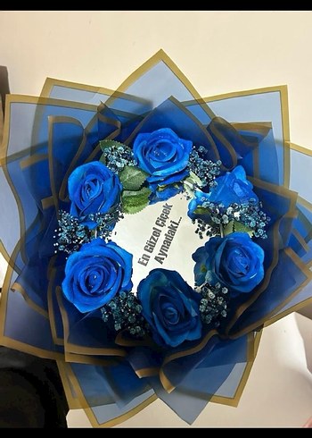 Aynalı çiçek buketi - Görsel 2