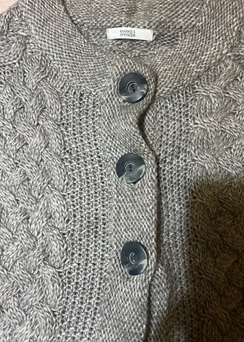 Marks & Spencer Gri Örgü Hamile Hırka