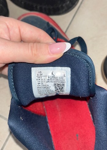 kirmizi jordan kadın ayakkabı 36,5 - Görsel 4