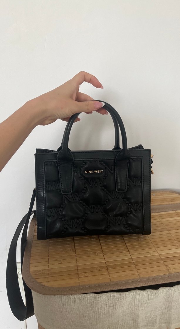 Deri Siyah nine west Kadın Çanta - Görsel 2